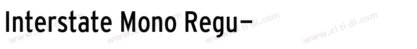 Interstate Mono Regu字体转换